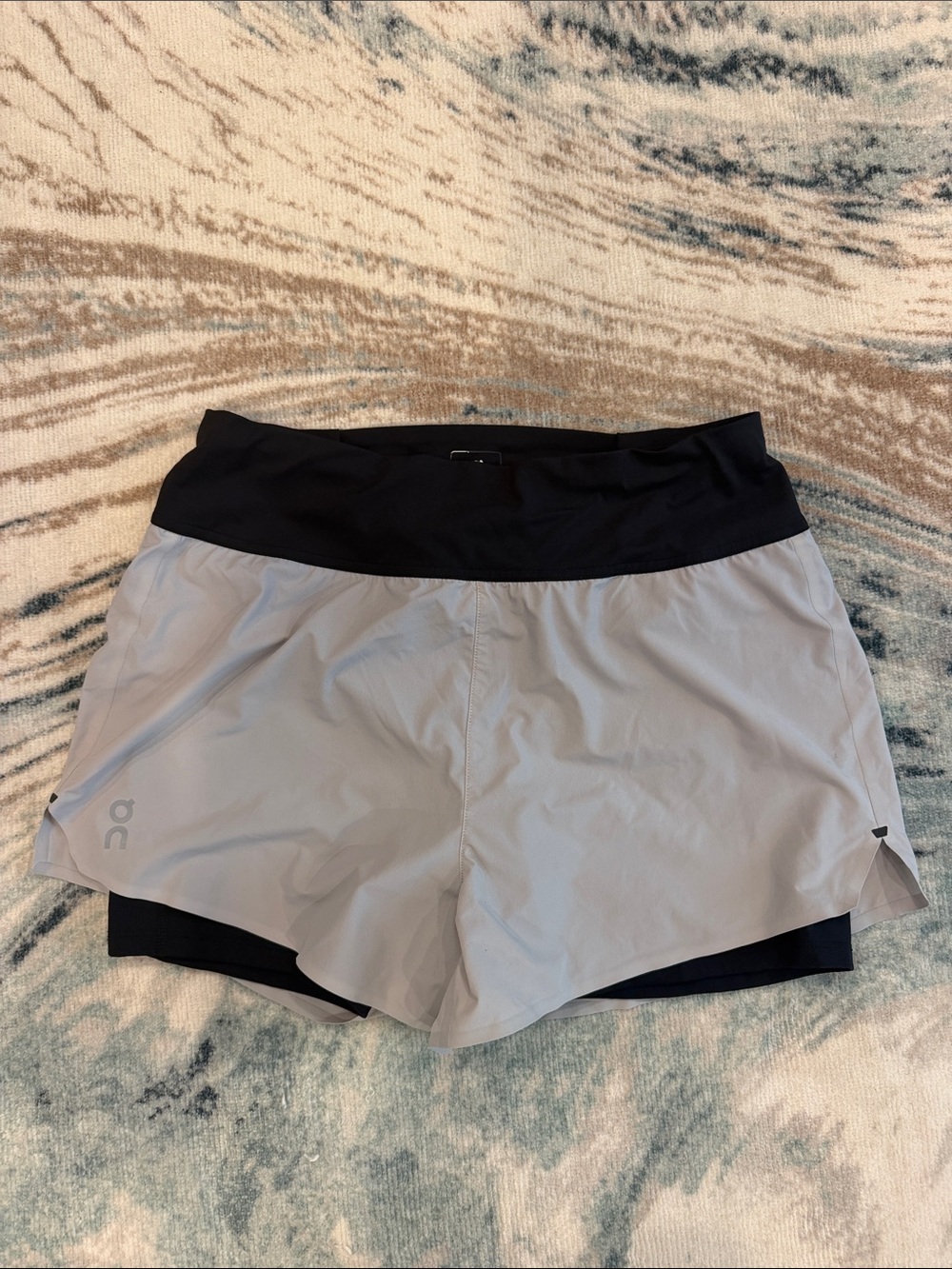 On Running Shorts with Inner Compression Tight - Picture 7 of 8